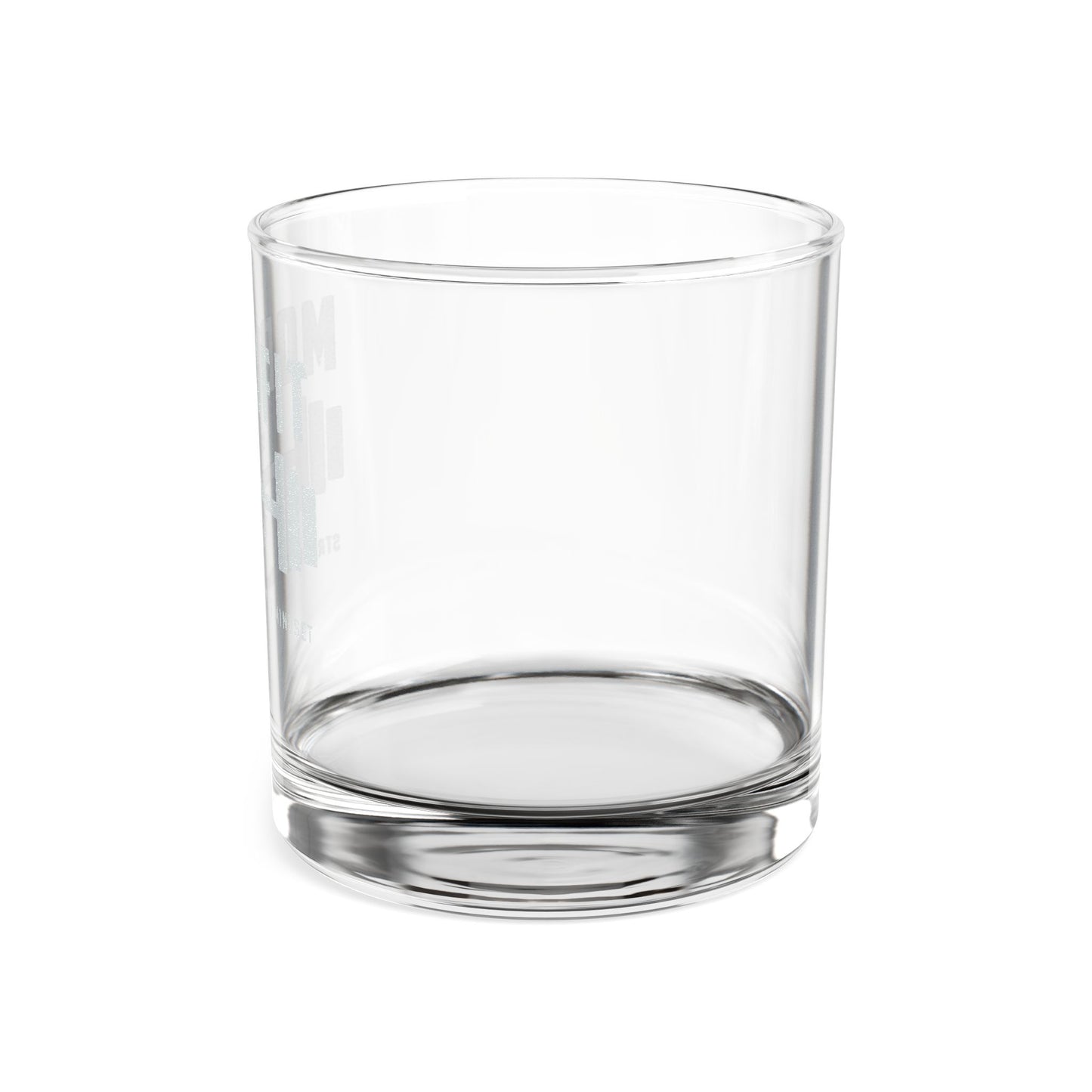 Engraved Whiskey Glass 10.5oz — 'MODELFIT' Barbell Logo