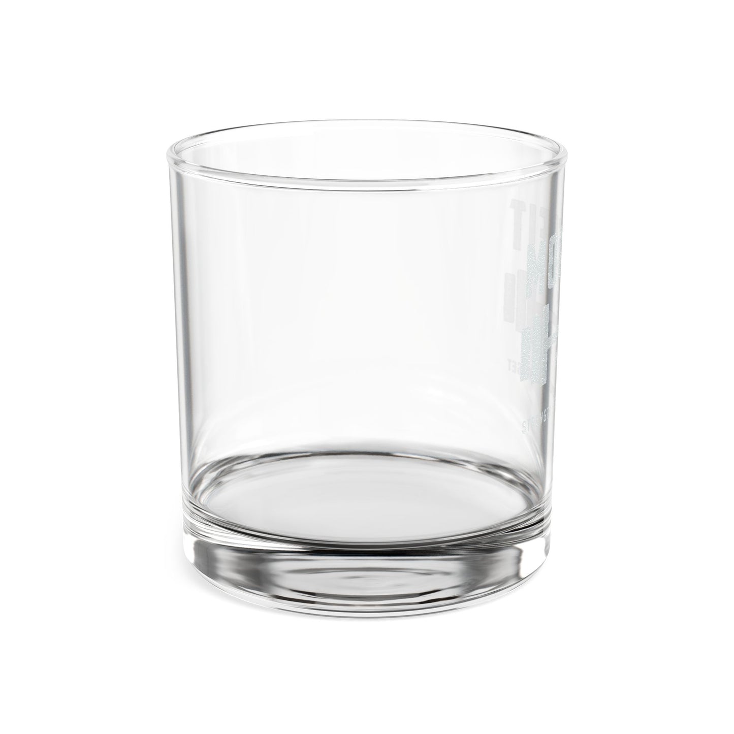 Engraved Whiskey Glass 10.5oz — 'MODELFIT' Barbell Logo